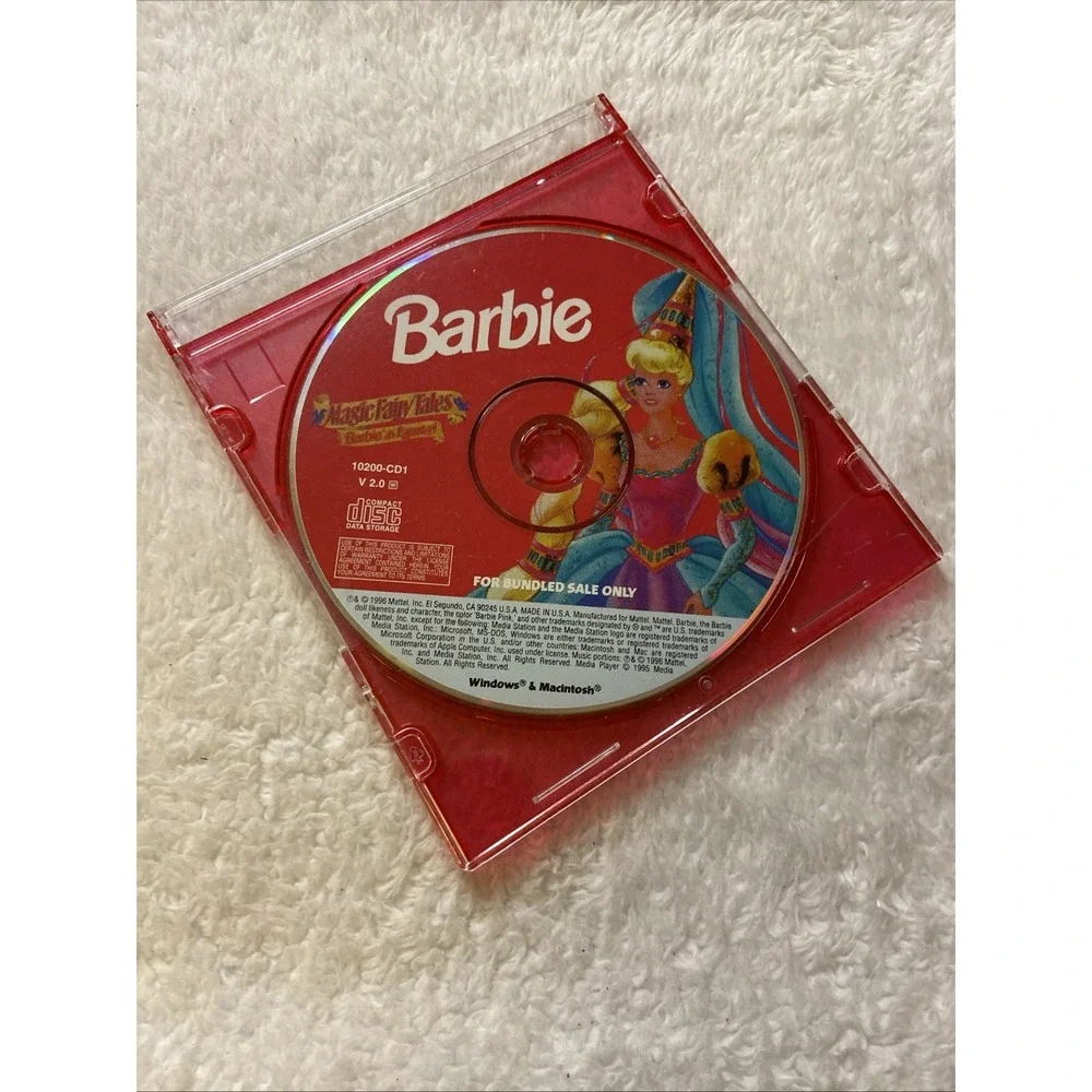 Barbie Magic Fairy Tales As Rapunzel PC CD ROM VTG For Bundled Sale Only 1996